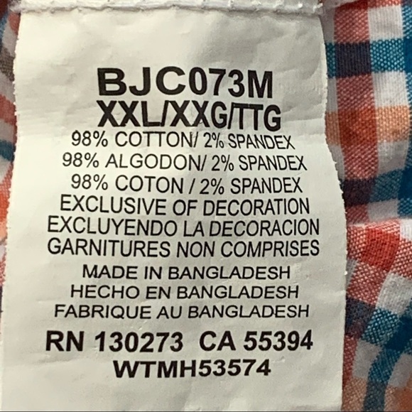 Wrangler 20X Shirt Adult Youth XXL Competition Advanced Comfort Button Down Boy - Picture 5 of 7